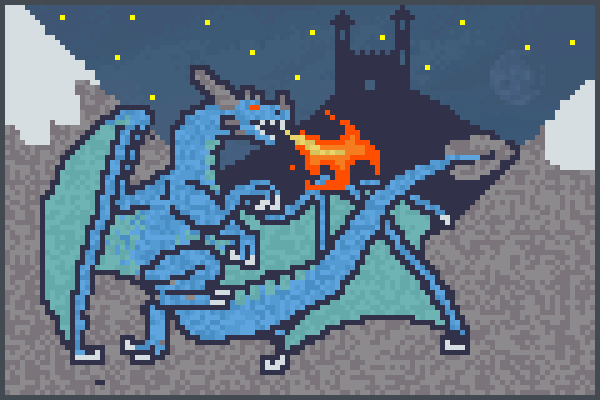 FIry Drake Pixel Art