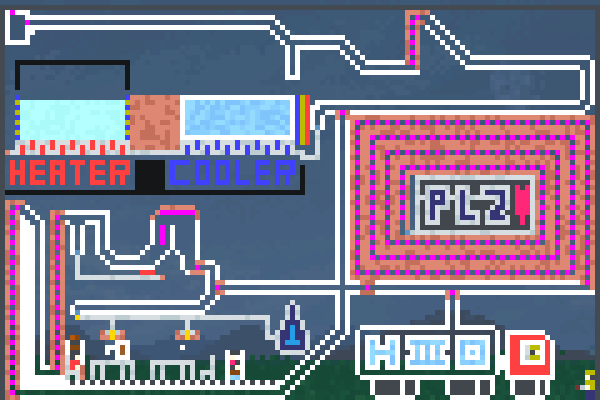 Water Reaction Pixel Art