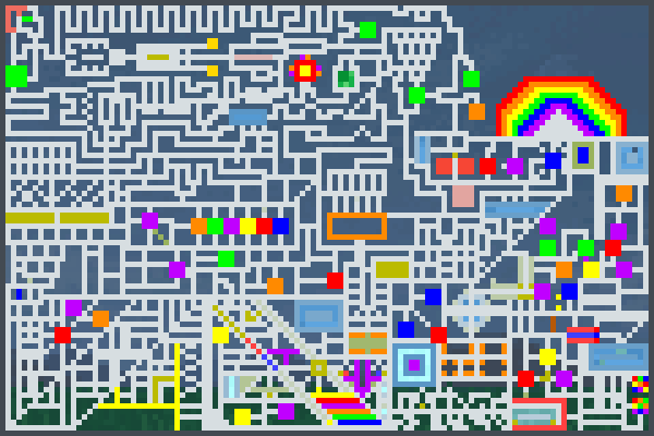 rainbow fun 101 Pixel Art