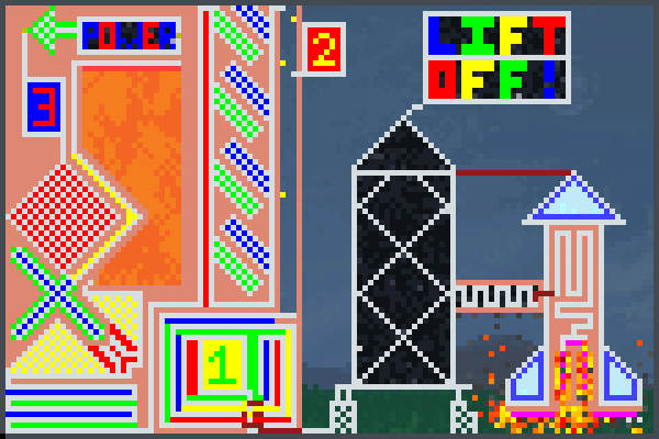 Ollie rocket Pixel Art