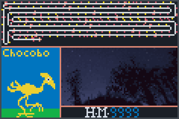 Chocobo Theme Pixel Art