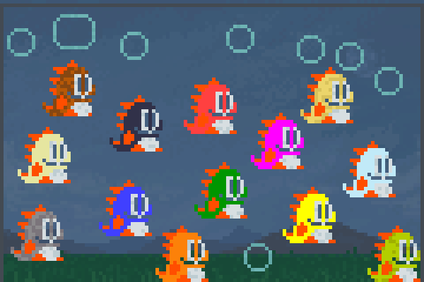 Bubbles Bobbles Pixel Art