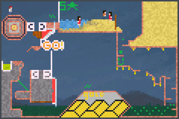 La plage... Pixel Art