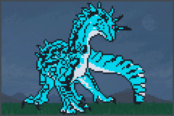 ice dragonsssss Pixel Art