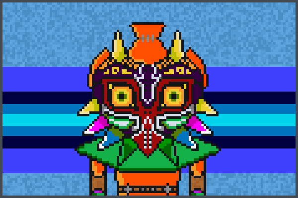 Skull Kid LOZ Pixel Art