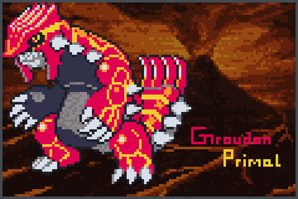 groudon primal Pixel Art