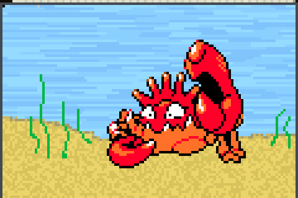 Kingler Sprite Pixel Art