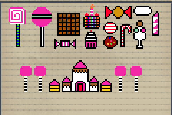 all candy Pixel Art