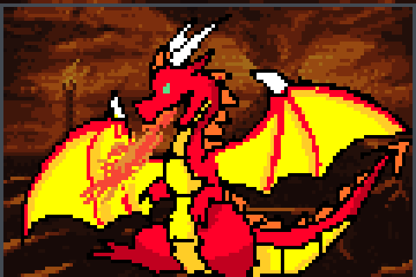 ..,dragon Pixel Art