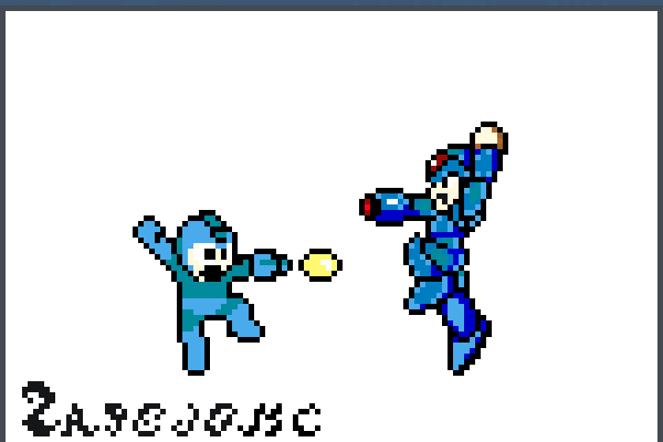 Megaman Retro  Pixel Art