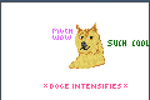 Doge Intensifie Pixel Art