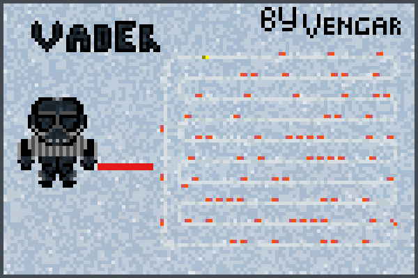 DarthVader. Pixel Art