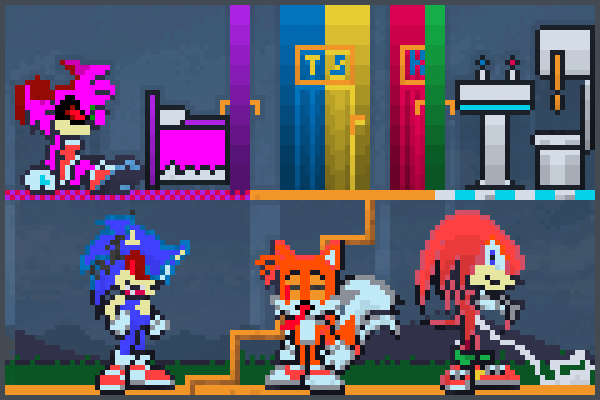 sonic scary 1.0 Pixel Art