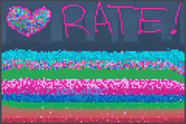  rainbow love Pixel Art