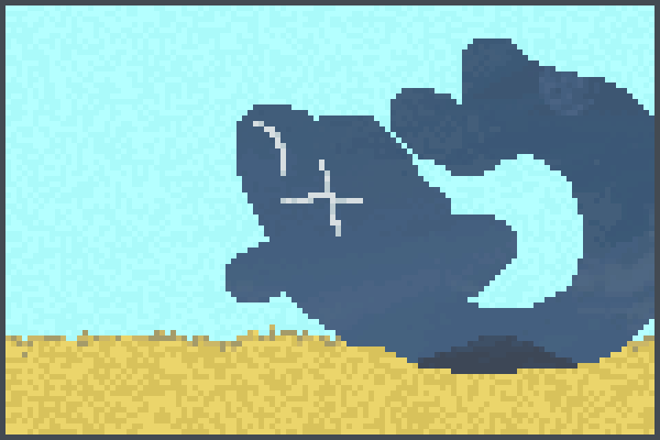 Ice dolphin RIP Pixel Art