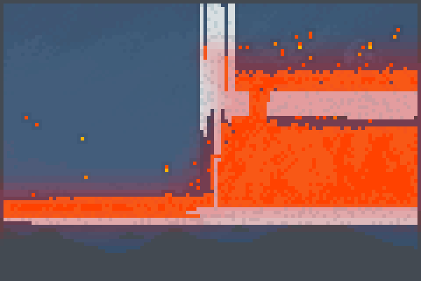 call lava Pixel Art