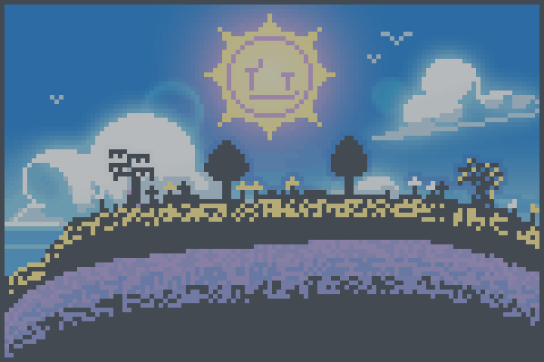 Sunshine forest Pixel Art