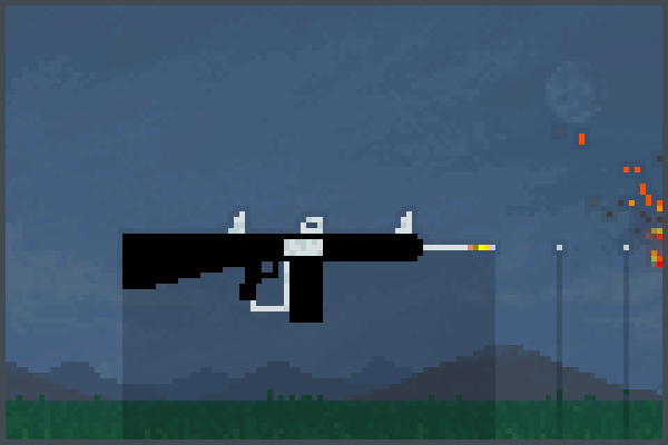 shotgun (aa12) Pixel Art