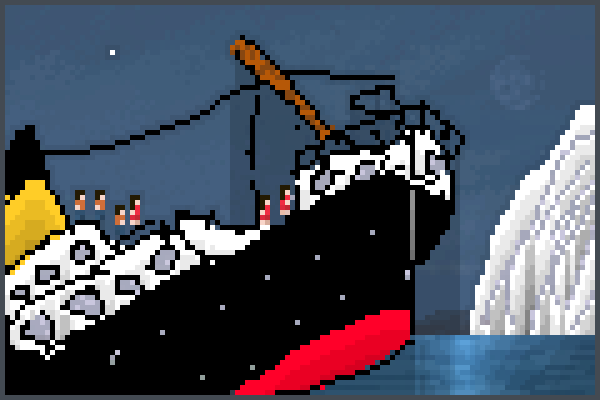  r,m,s titanic  Pixel Art