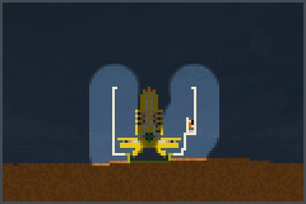 mega spaceship Pixel Art