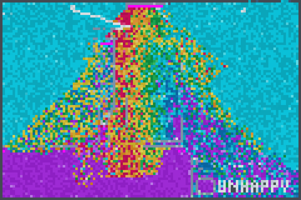 arcoiris gema Pixel Art