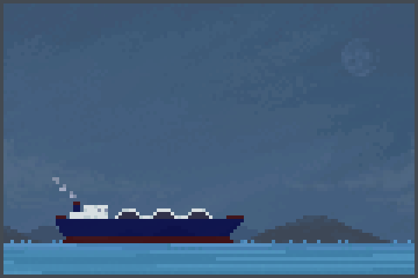 Oil ship 175 Pixel Art