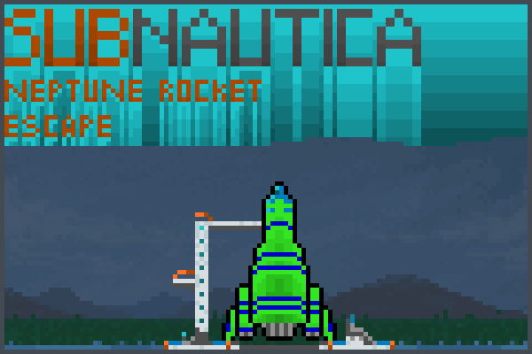 Neptune Rocket Pixel Art