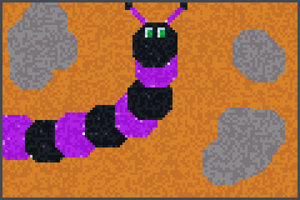 a lagarta  Pixel Art