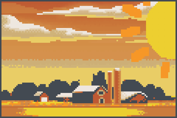 la granja muuuu Pixel Art