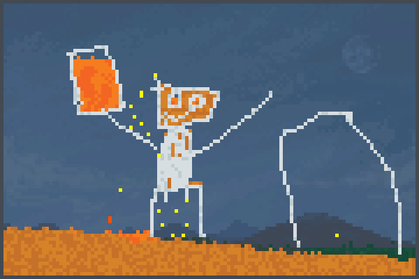 robot con laba Pixel Art