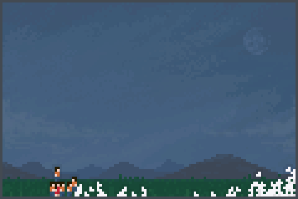 humans VS wild. Pixel Art