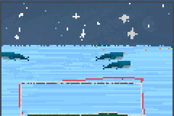 ballena 1 Pixel Art