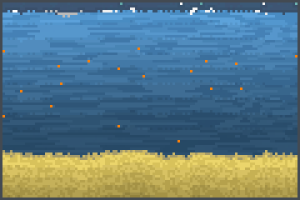 The Ocean Map Pixel Art