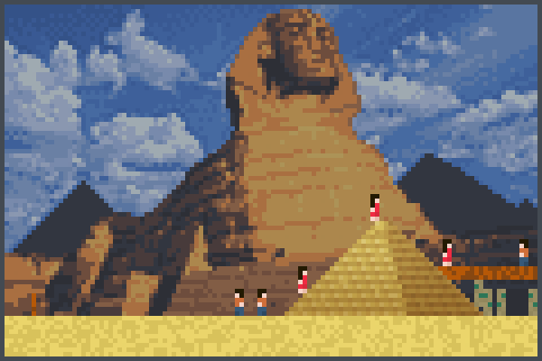 piramides calor Pixel Art