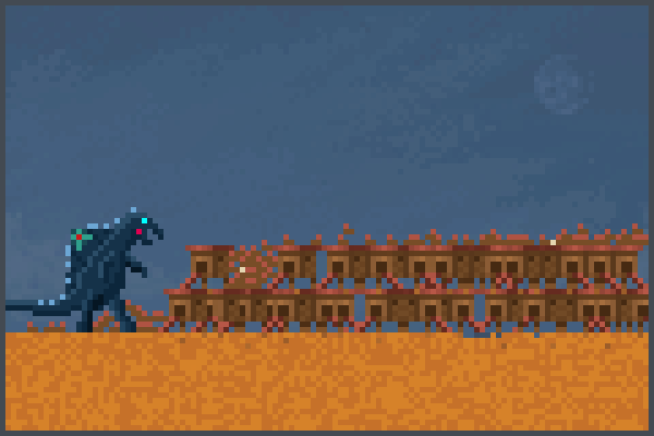 Chikenzilla Pixel Art