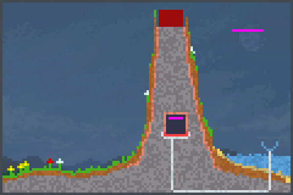 erupsion volcan Pixel Art