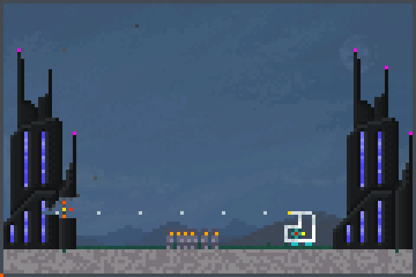 The rocket body Pixel Art