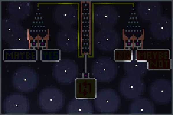 Yes No fortune Pixel Art