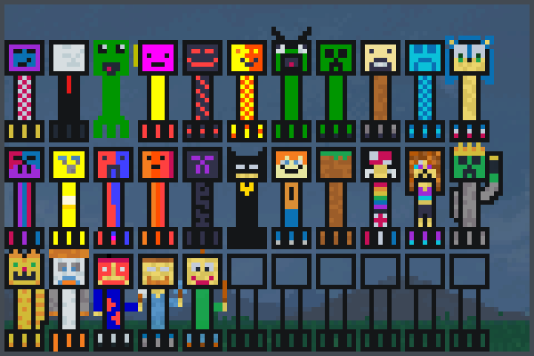 hero,baldi Pixel Art