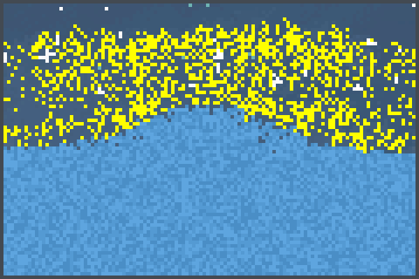 olas en el mar Pixel Art