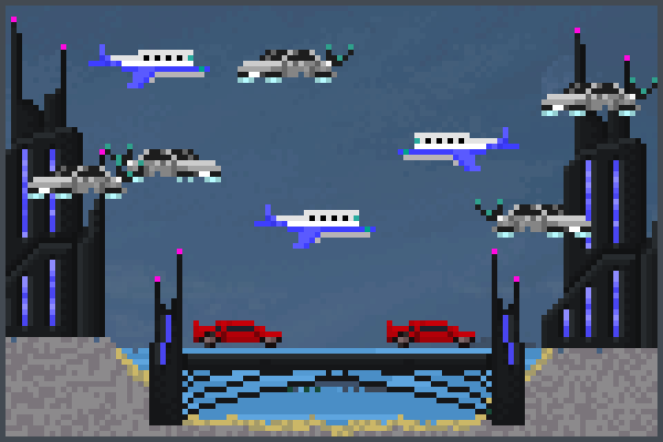 warsaw  Pixel Art