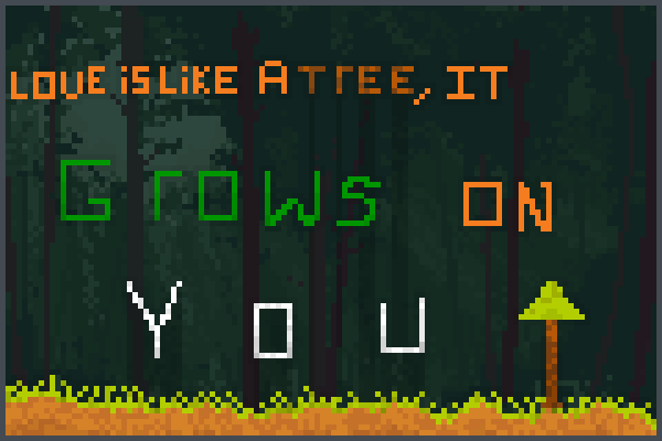 Love Tree1 Pixel Art