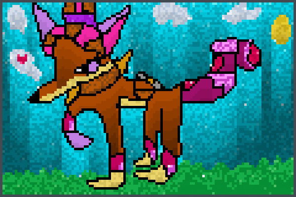 wisteria moon Pixel Art