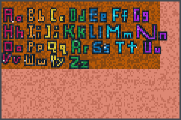 The ABC Gems Pixel Art