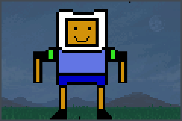  Adventure finn Pixel Art