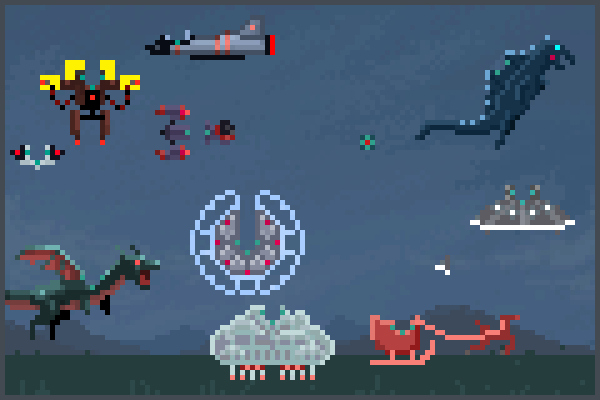 brainic robots Pixel Art