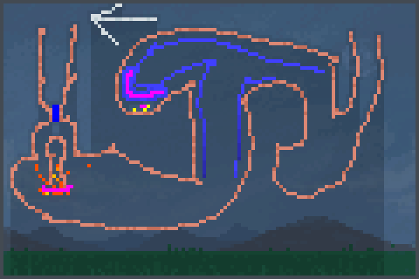 Pour Sea Water Pixel Art