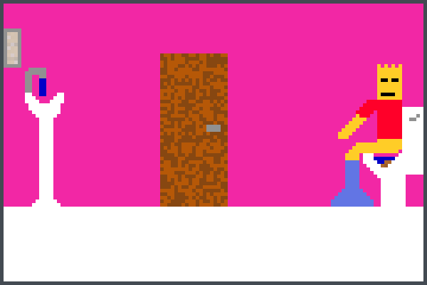 Simsons washrom Pixel Art