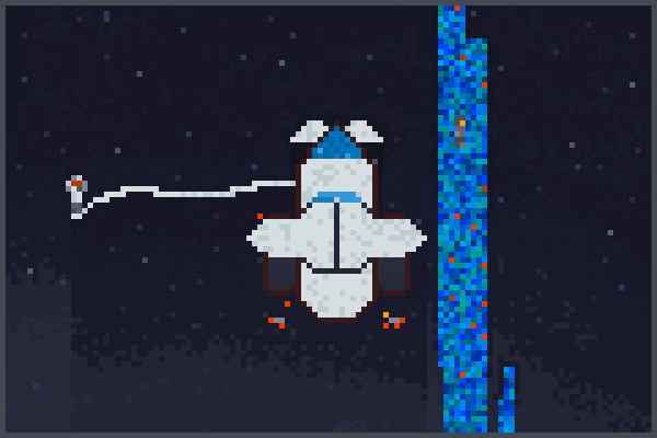Space Jet Pixel Art