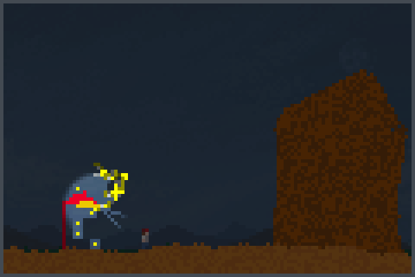 Hes here Pixel Art